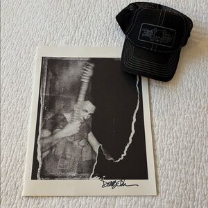 Rock & Roll Photographer signed soft photo book & hat Danny Clinch